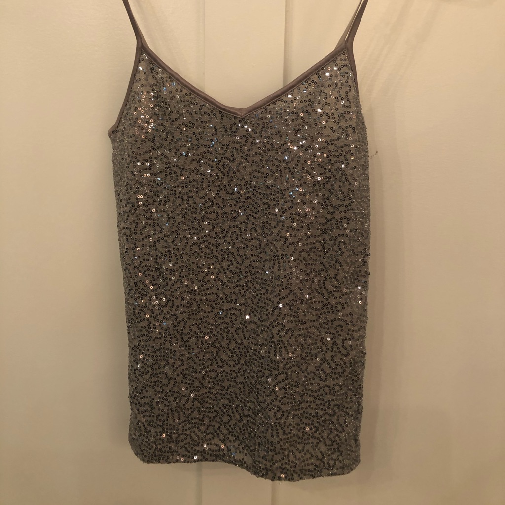 Gray Sequin Cami
